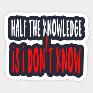 Knowledge Sticker